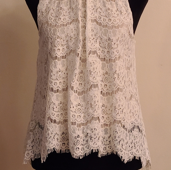 Love,fire blouse size S cream/tan - Picture 13 of 13